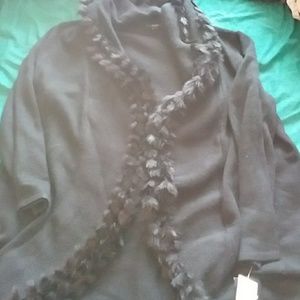 Alfani fur trim sweater